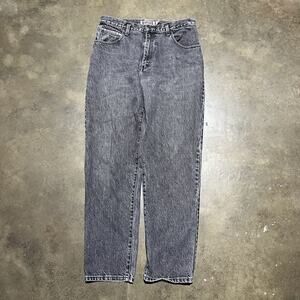 Vintage 90s Quiksilver Black Straight Leg Jeans 33x32